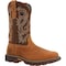 Georgia Boot Men's Waterproof Western Work Boot, 9.5 M, Steel Toe, 11 in H, Brown, GB00621 GB00621 - alternate 1